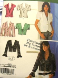 4230 SIMPLICITY FANCY PRINCESS JACKETS 2 LENGTHS PATTERN 16-24